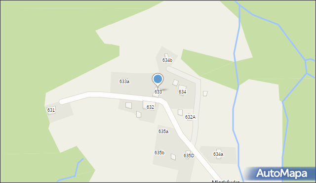 Stryszawa, Stryszawa, 633, mapa Stryszawa