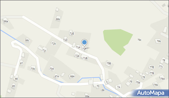 Stryszawa, Stryszawa, 71F, mapa Stryszawa