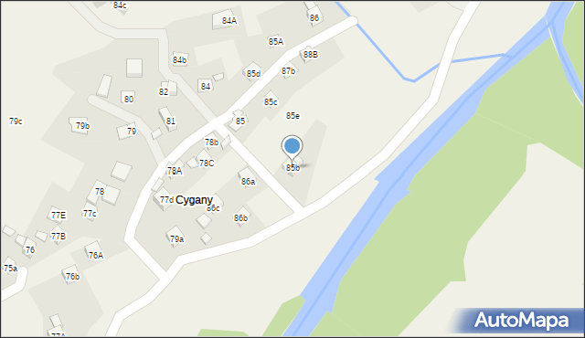 Stryszawa, Stryszawa, 85b, mapa Stryszawa