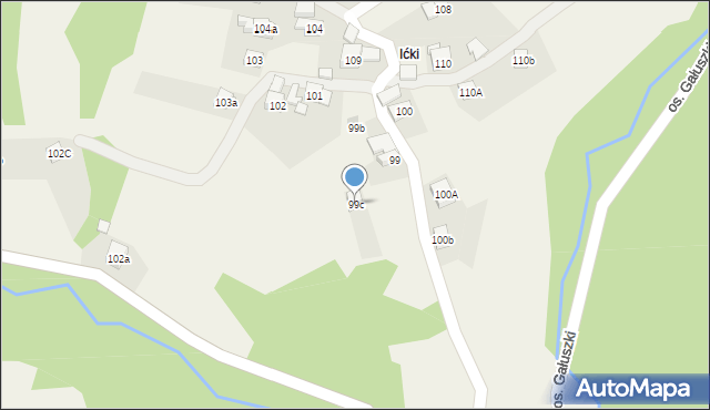 Stryszawa, Stryszawa, 99c, mapa Stryszawa