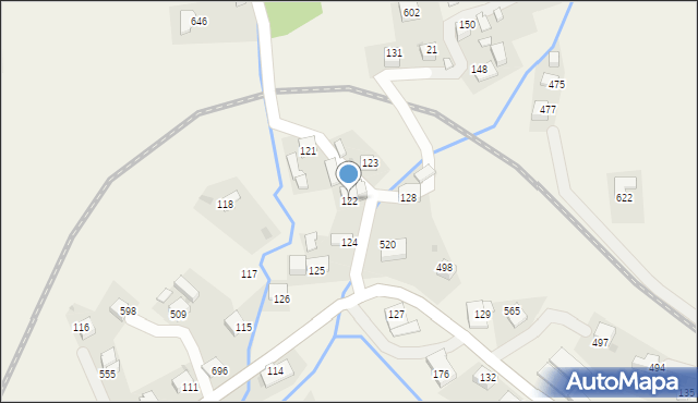 Stryszów, Stryszów, 122, mapa Stryszów