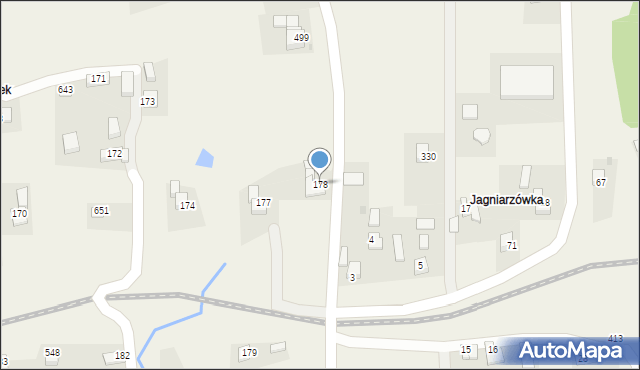 Stryszów, Stryszów, 178, mapa Stryszów