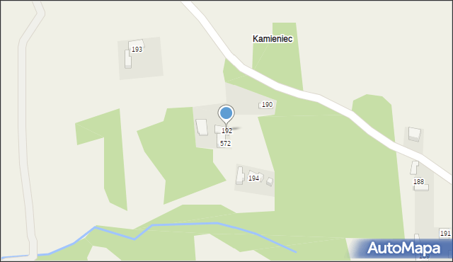 Stryszów, Stryszów, 192, mapa Stryszów