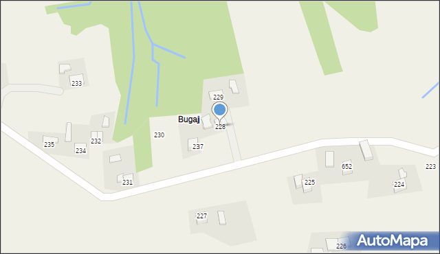 Stryszów, Stryszów, 228, mapa Stryszów