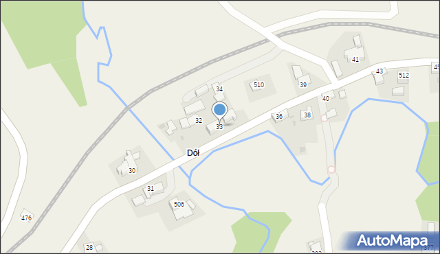 Stryszów, Stryszów, 33, mapa Stryszów