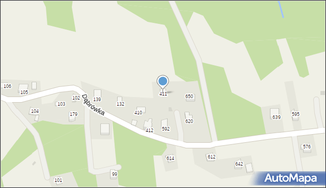 Stryszów, Stryszów, 411, mapa Stryszów
