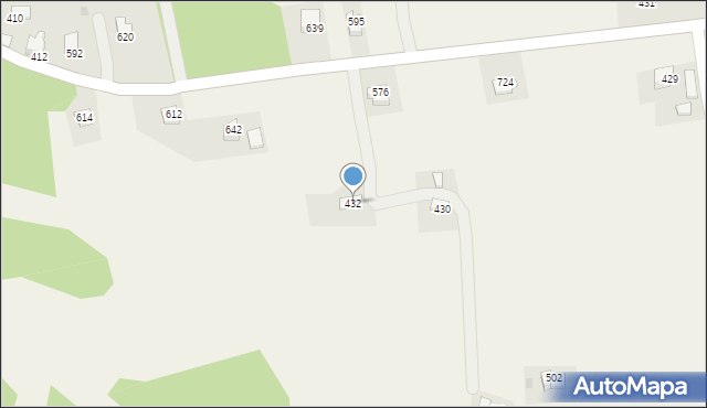 Stryszów, Stryszów, 432, mapa Stryszów