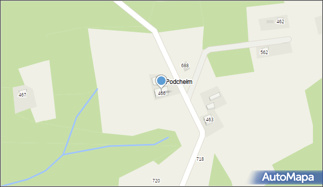 Stryszów, Stryszów, 466, mapa Stryszów