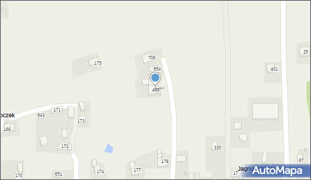 Stryszów, Stryszów, 499, mapa Stryszów