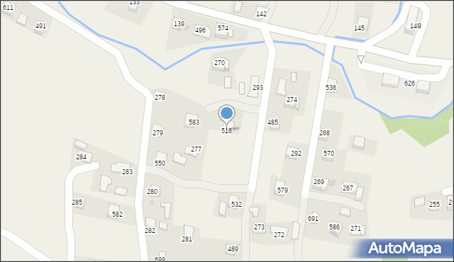 Stryszów, Stryszów, 516, mapa Stryszów