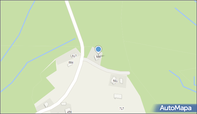 Stryszów, Stryszów, 566, mapa Stryszów