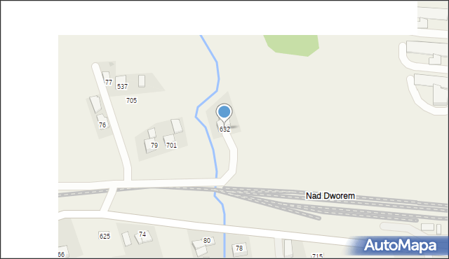 Stryszów, Stryszów, 632, mapa Stryszów