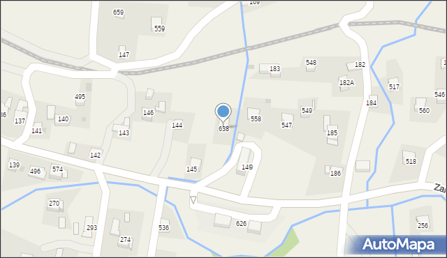 Stryszów, Stryszów, 638, mapa Stryszów