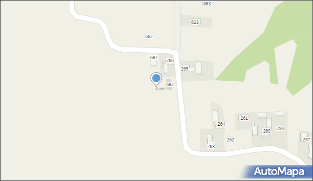 Stryszów, Stryszów, 722, mapa Stryszów