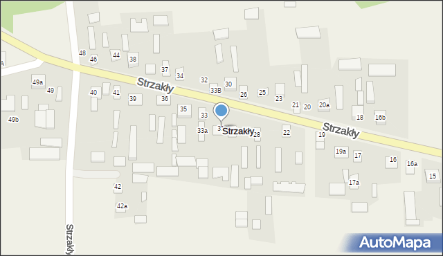 Strzakły, Strzakły, 31, mapa Strzakły