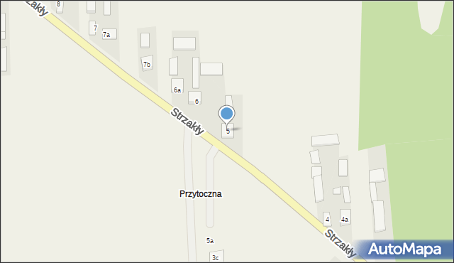 Strzakły, Strzakły, 5, mapa Strzakły