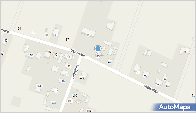 Strzała, Stawowa, 43, mapa Strzała
