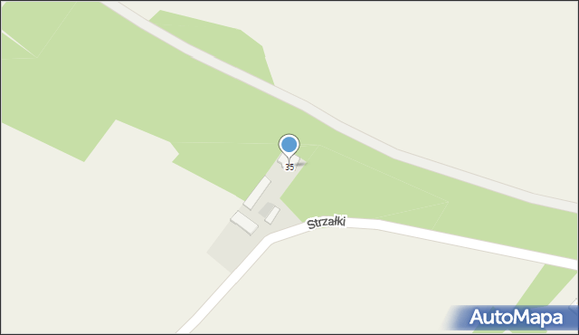 Strzałki, Strzałki, 35, mapa Strzałki