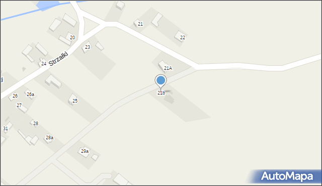Strzałki, Strzałki, 21b, mapa Strzałki
