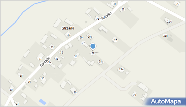 Strzałki, Strzałki, 28, mapa Strzałki