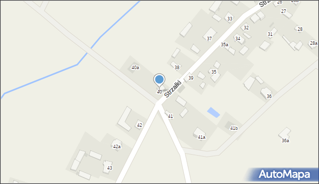 Strzałki, Strzałki, 40, mapa Strzałki