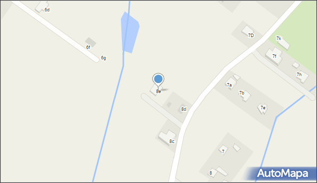 Strzałki, Strzałki, 8e, mapa Strzałki