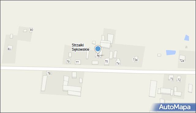 Strzałki, Strzałki, 76, mapa Strzałki
