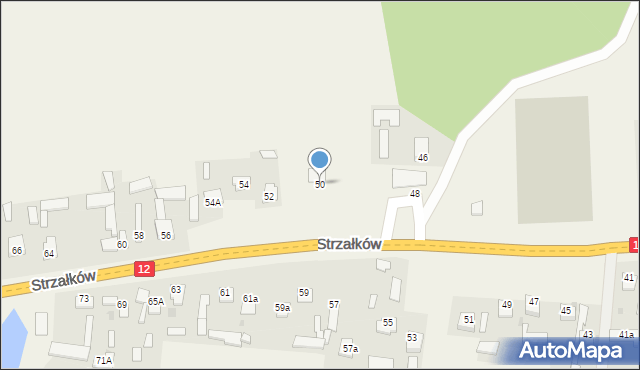 Strzałków, Strzałków, 50, mapa Strzałków