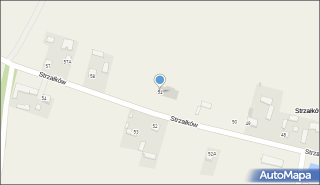 Strzałków, Strzałków, 51, mapa Strzałków