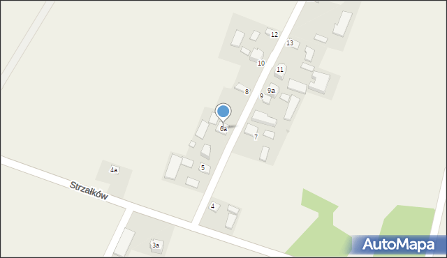 Strzałków, Strzałków, 6a, mapa Strzałków