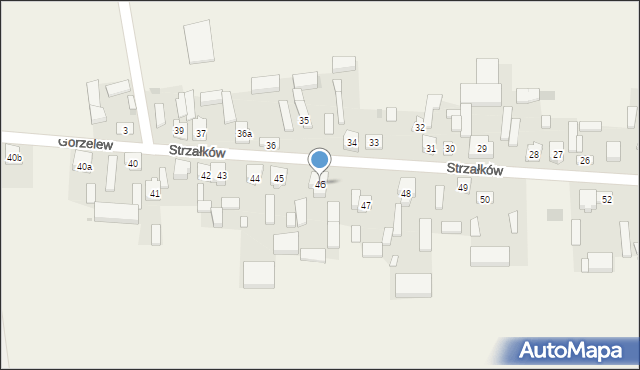 Strzałków, Strzałków, 46, mapa Strzałków