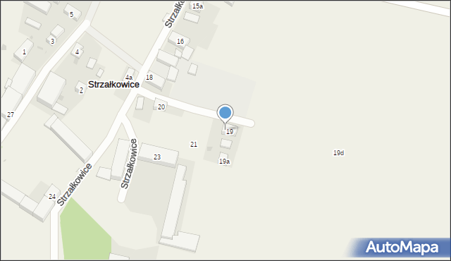 Strzałkowice, Strzałkowice, 19b, mapa Strzałkowice