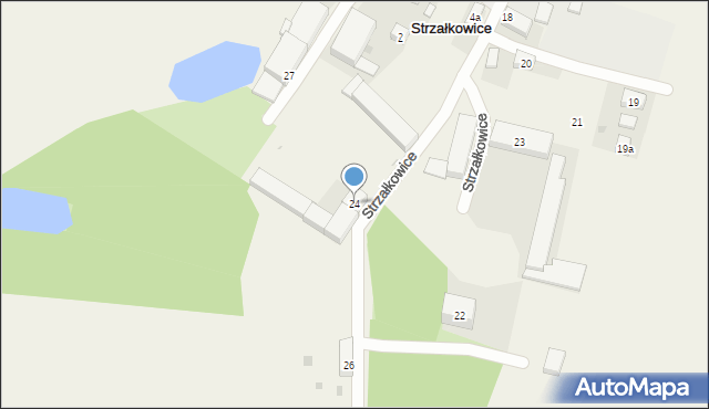 Strzałkowice, Strzałkowice, 24, mapa Strzałkowice