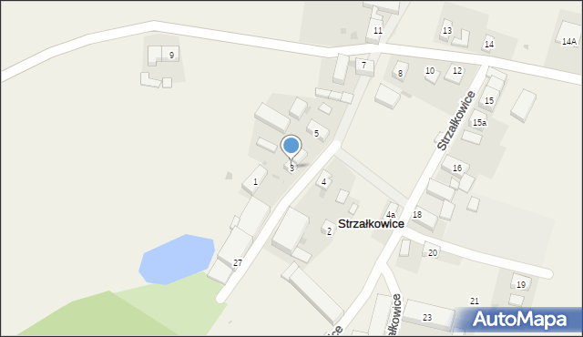 Strzałkowice, Strzałkowice, 3, mapa Strzałkowice