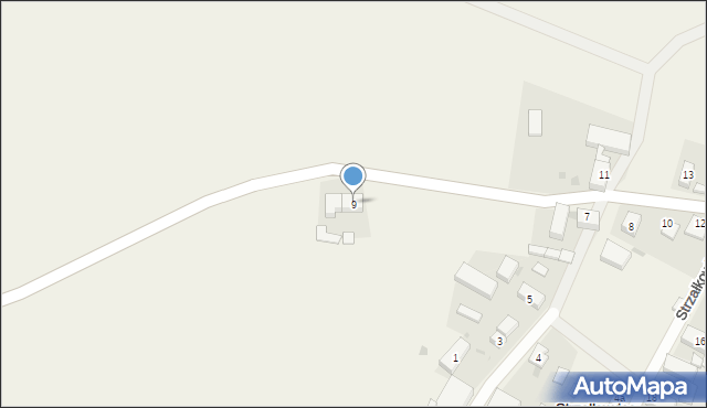 Strzałkowice, Strzałkowice, 9, mapa Strzałkowice