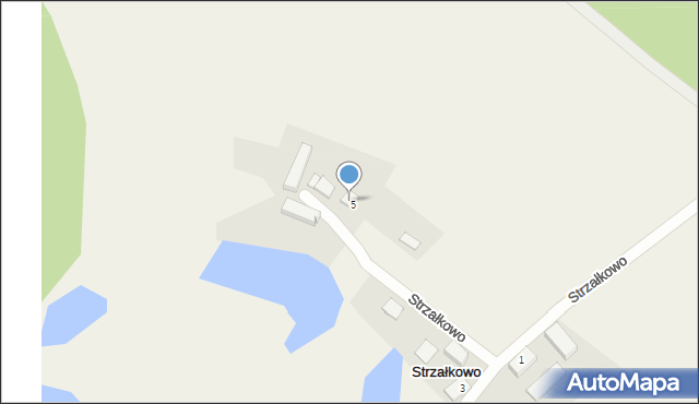 Strzałkowo, Strzałkowo, 5a, mapa Strzałkowo