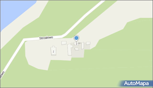 Strzałowo, Strzałowo, 1, mapa Strzałowo