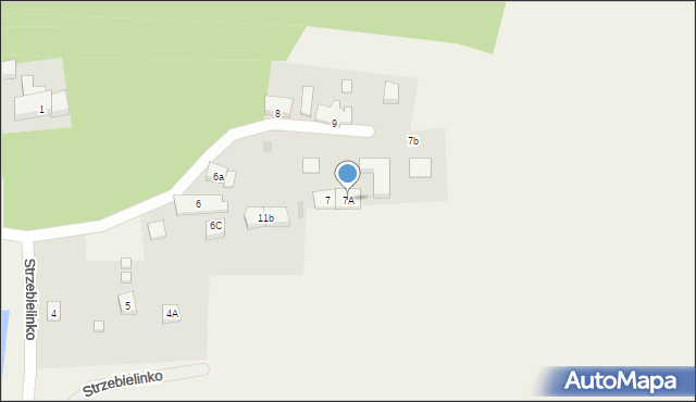 Strzebielinko, Strzebielinko, 7A, mapa Strzebielinko