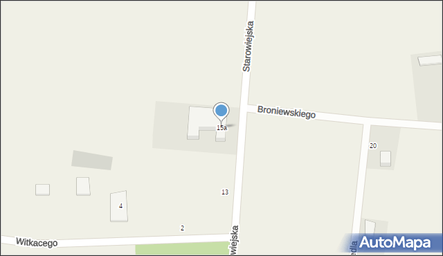 Strzebielino, Starowiejska, 15a, mapa Strzebielino