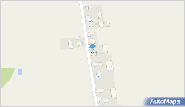 Strzebieszew, Strzebieszew, 76, mapa Strzebieszew