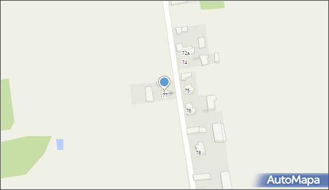Strzebieszew, Strzebieszew, 77, mapa Strzebieszew