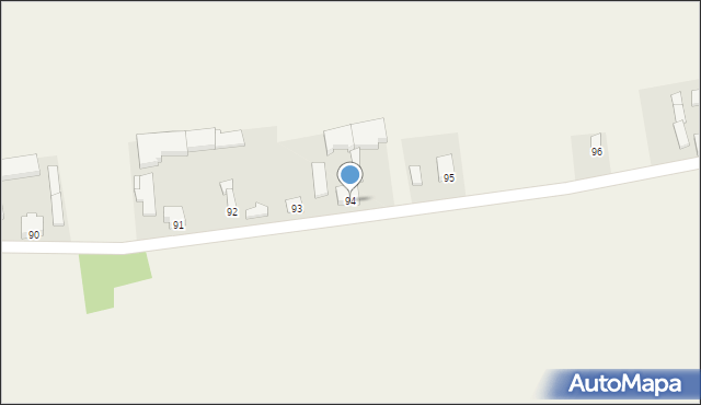 Strzebieszew, Strzebieszew, 94, mapa Strzebieszew