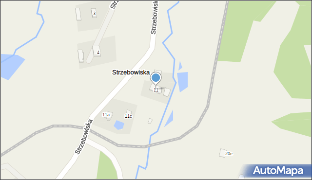 Strzebowiska, Strzebowiska, 11, mapa Strzebowiska