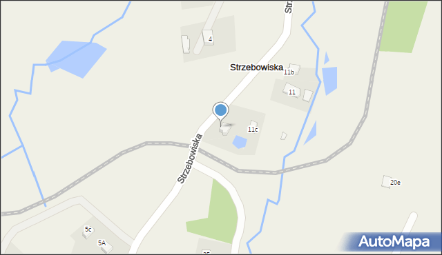 Strzebowiska, Strzebowiska, 11a, mapa Strzebowiska