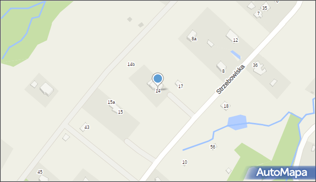 Strzebowiska, Strzebowiska, 14, mapa Strzebowiska