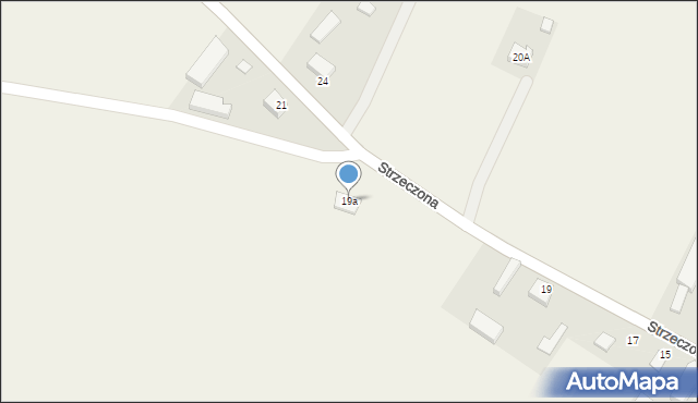 Strzeczona, Strzeczona, 19a, mapa Strzeczona