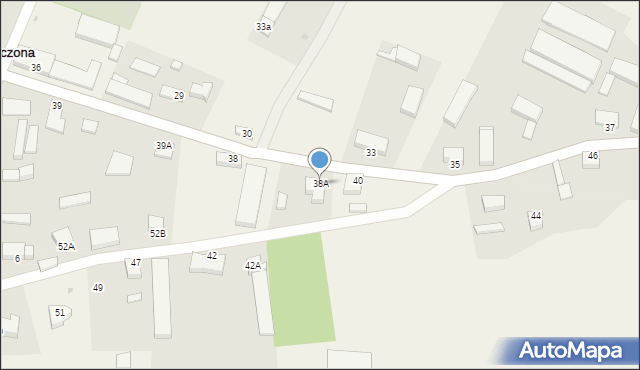 Strzeczona, Strzeczona, 38A, mapa Strzeczona