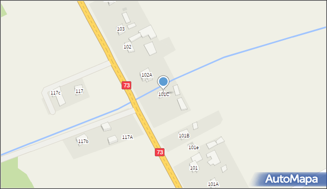 Strzegocice, Strzegocice, 101C, mapa Strzegocice