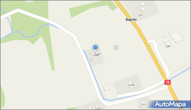Strzegocice, Strzegocice, 110e, mapa Strzegocice