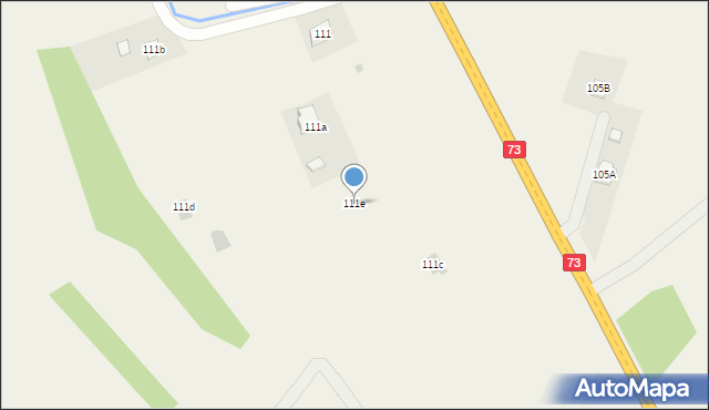 Strzegocice, Strzegocice, 111e, mapa Strzegocice